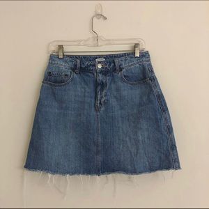 Denim mini skirt